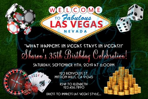 Vegas Invitation Template